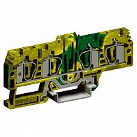 Пружинная клемма для заземления DKC Quadro 4мм?, желто-зеленый, ZHT270 | код. ZHT270 |  DKC